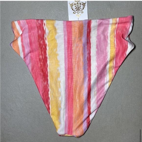 NWT MSRP $136 Becca Striped Bikini Set in Large Women's Size Large - Picture 11 of 11